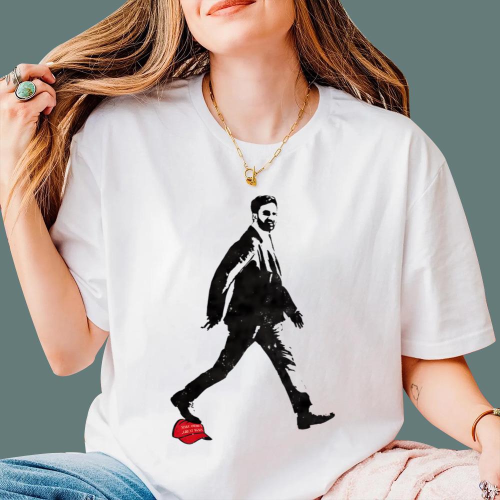 Zohran Mamdani Stepping On Red Hat T-Shirt