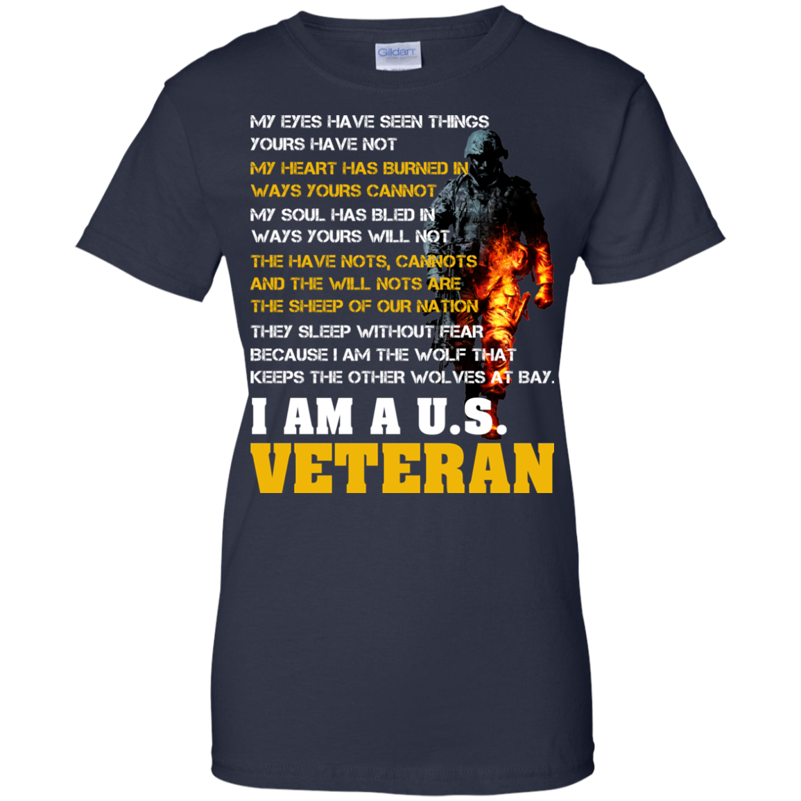 My Eyes Have Seen Things - I Am A U.S Veteran T-Shirt - TeeDragons