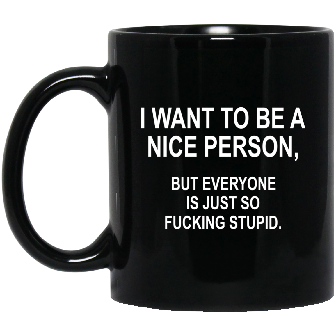 I Want To Be A Nice Person, But Everyone Is Just So Fucking Stupid Mugs - TeeDragons
