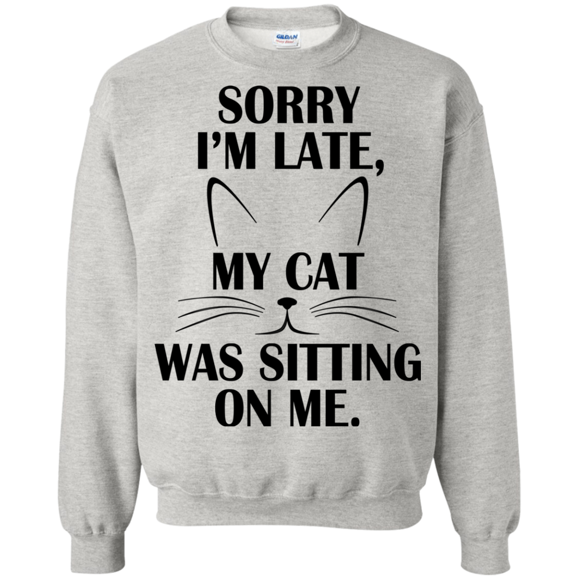 Sorry I'm Late, My Cat Was Sitting On Me Shirt, Hoodie - TeeDragons
