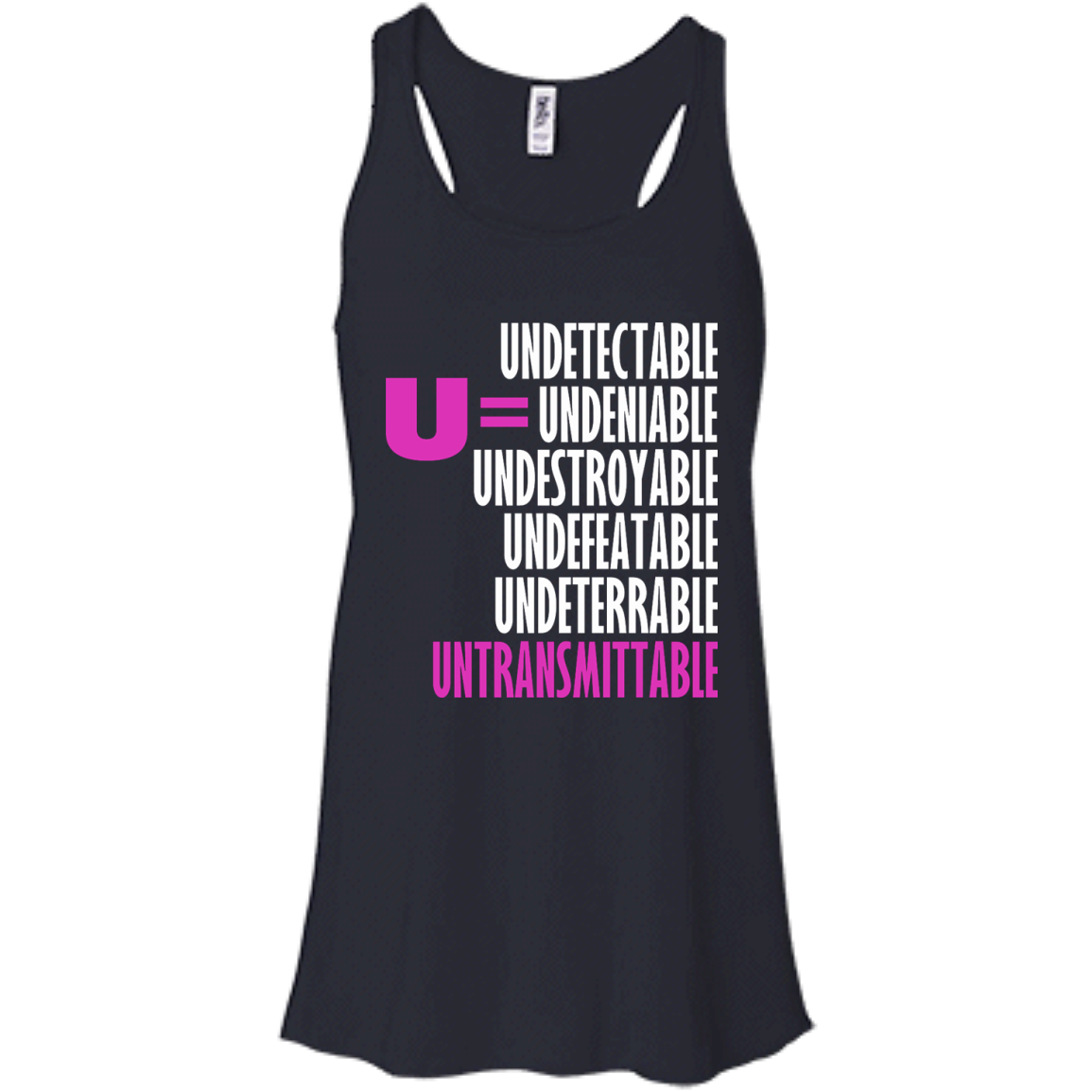 Undetectable - Undeniable - Undestroyable - Undefeatable - Undeterrable - Untransmittable T-Shirt - TeeDragons