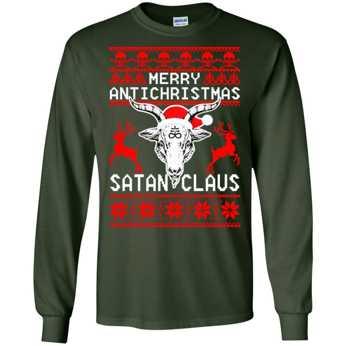 Merry Antichristmas Santa Claus Christmas Sweater - TeeDragons