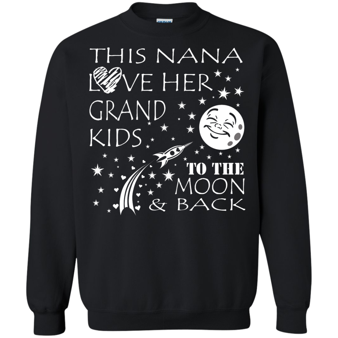 This Nana Love Her Grand Kids To The Moon & Back Shirt, Hoodie, Tank - TeeDragons