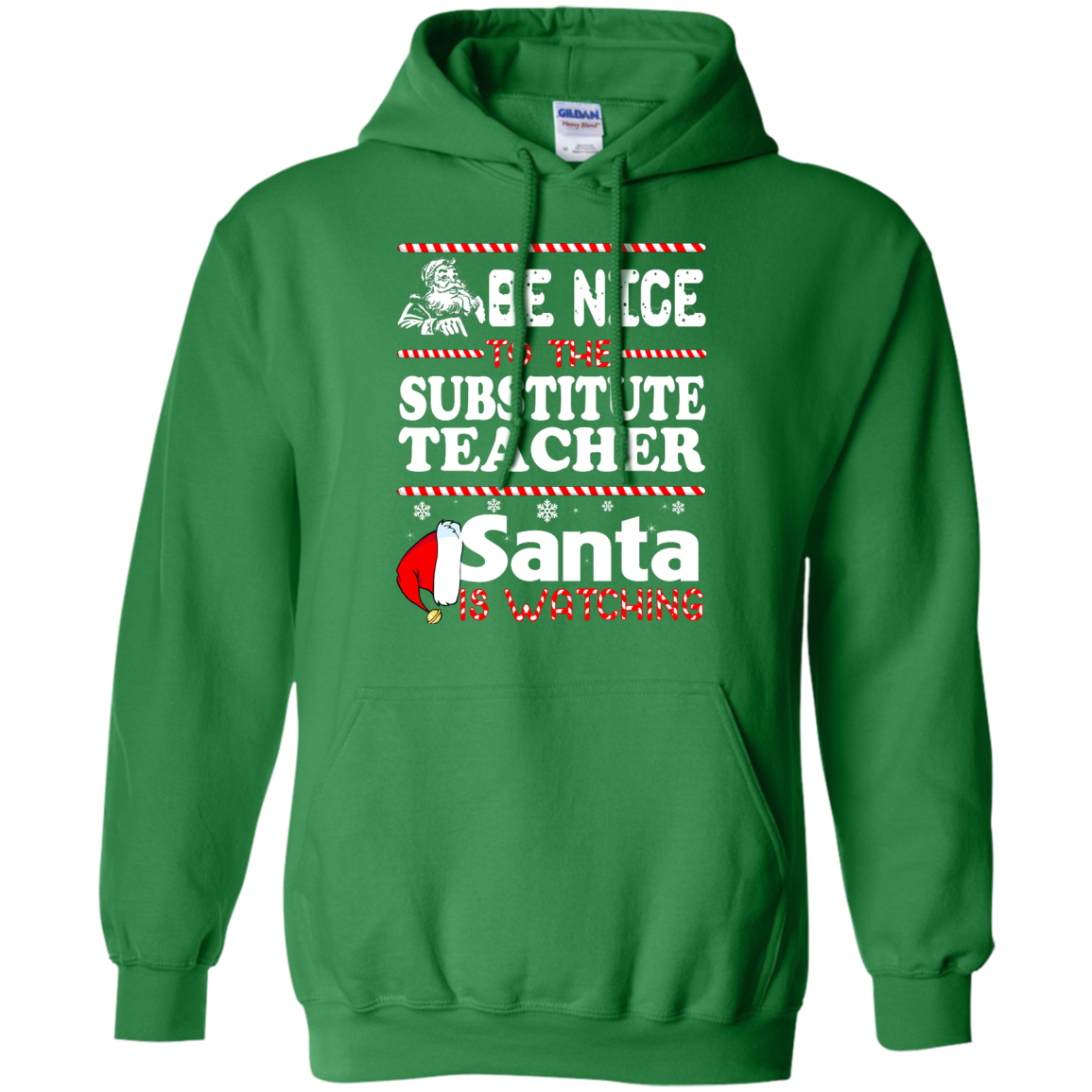 Be Nice To The Substitute Teacher Santa Is Watching Shirt, Hoodie, Tank - TeeDragons