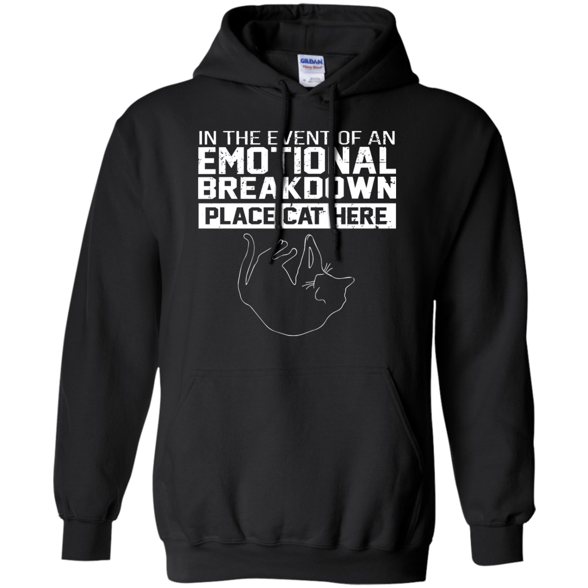 In The Event Of An Emotional Breakdown Place Cat Here Shirt, Hoodie, Tank - TeeDragons