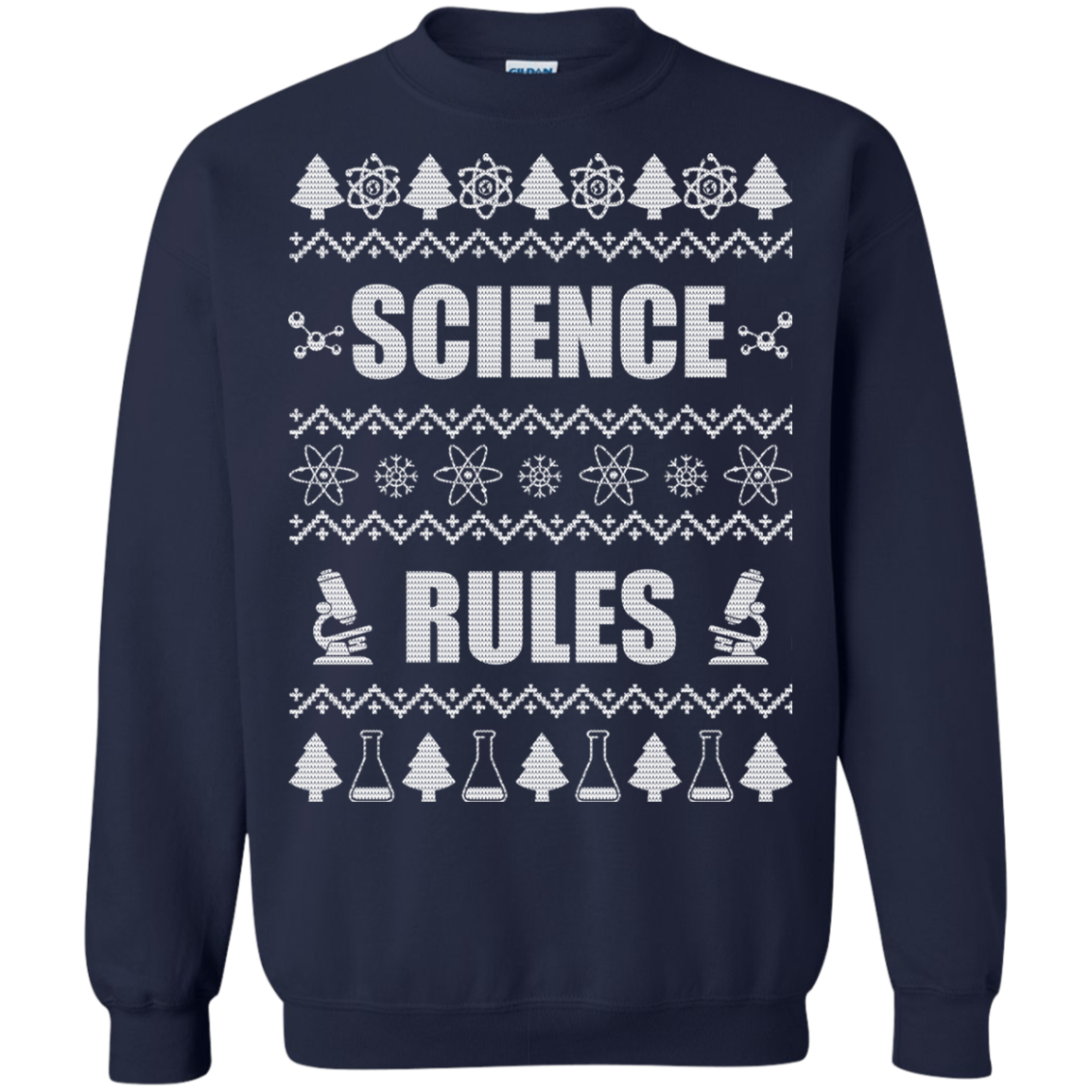 Science Rules Christmas Sweater, Hoodie - TeeDragons