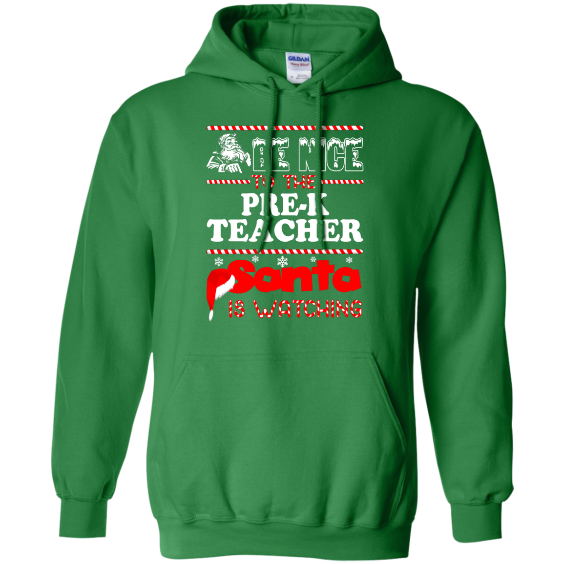 Be Nice To The Pre-K Teacher Santa Is Watching Shirt, Hoodie, Tank - TeeDragons