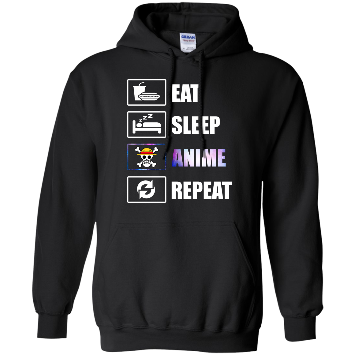 Eat Sleep Anime Repeat Shirt, Hoodie - TeeDragons