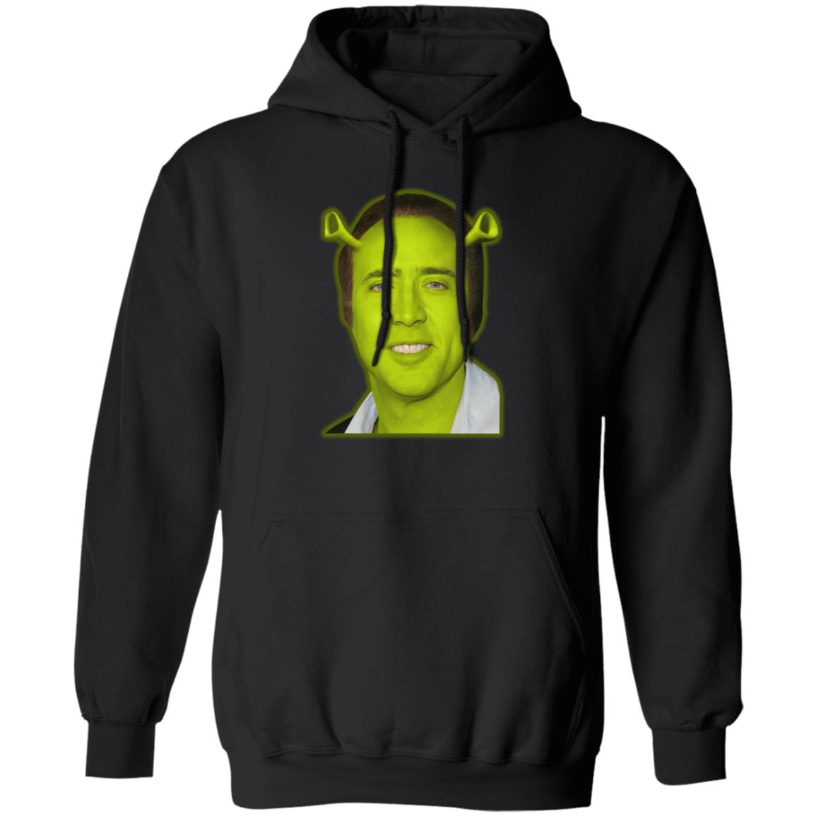 Shrek And Nicolas Cage Face Shirt