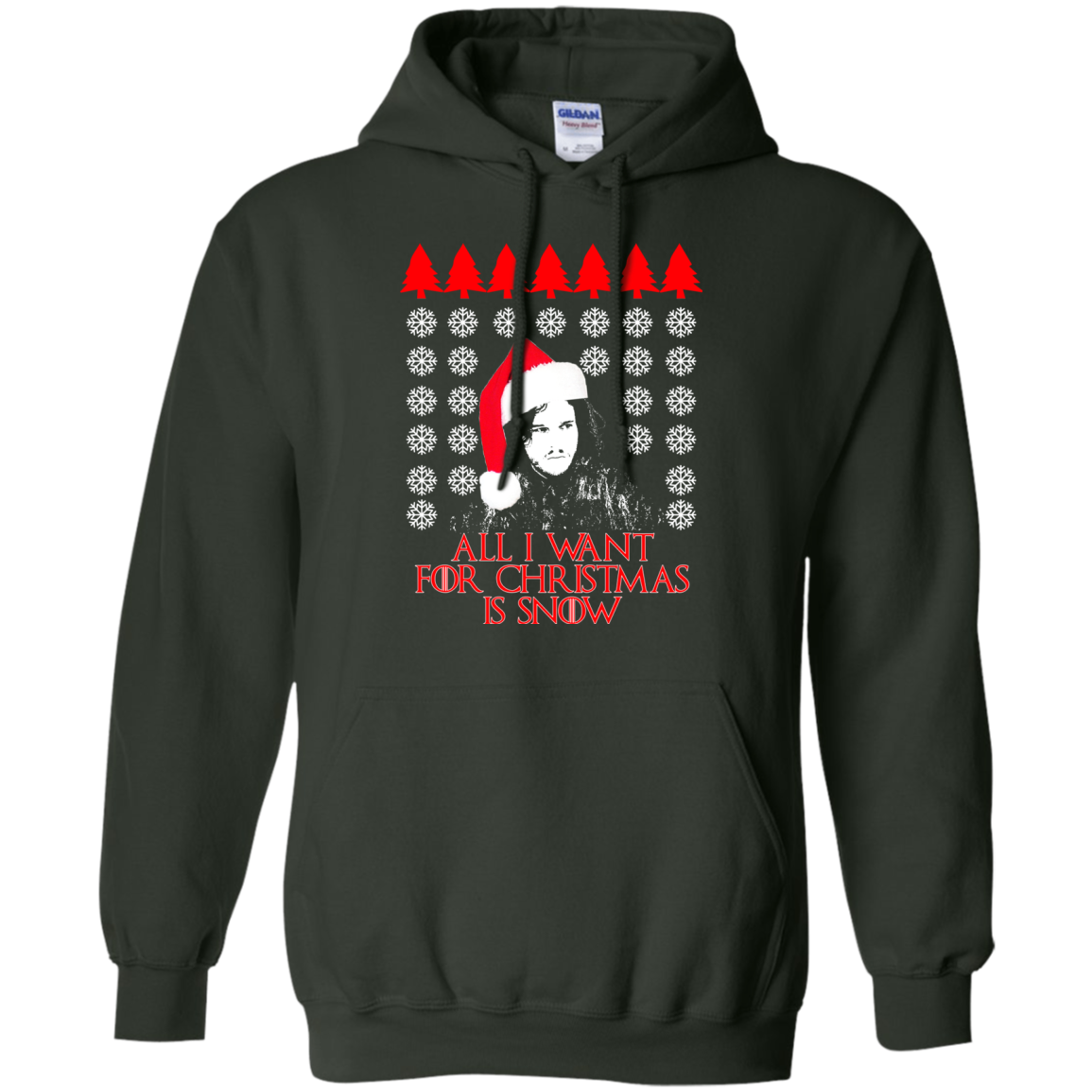 Game Of Thrones - All I Want For Christmas Is Snow Ugly Sweater - TeeDragons