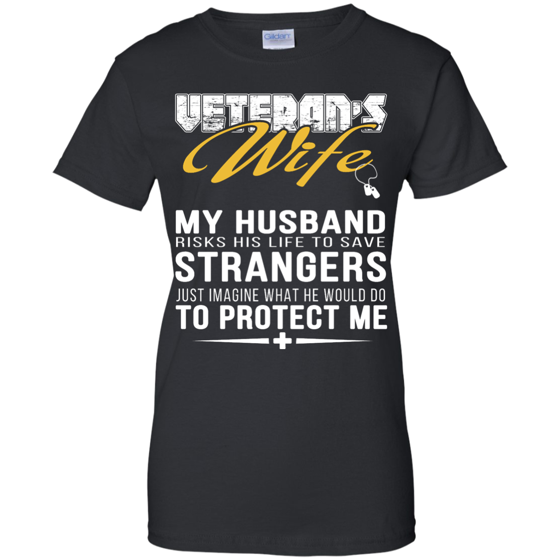 Veteran's Wife - Husband Protect Me T-Shirt, Hoodie, Tank - TeeDragons