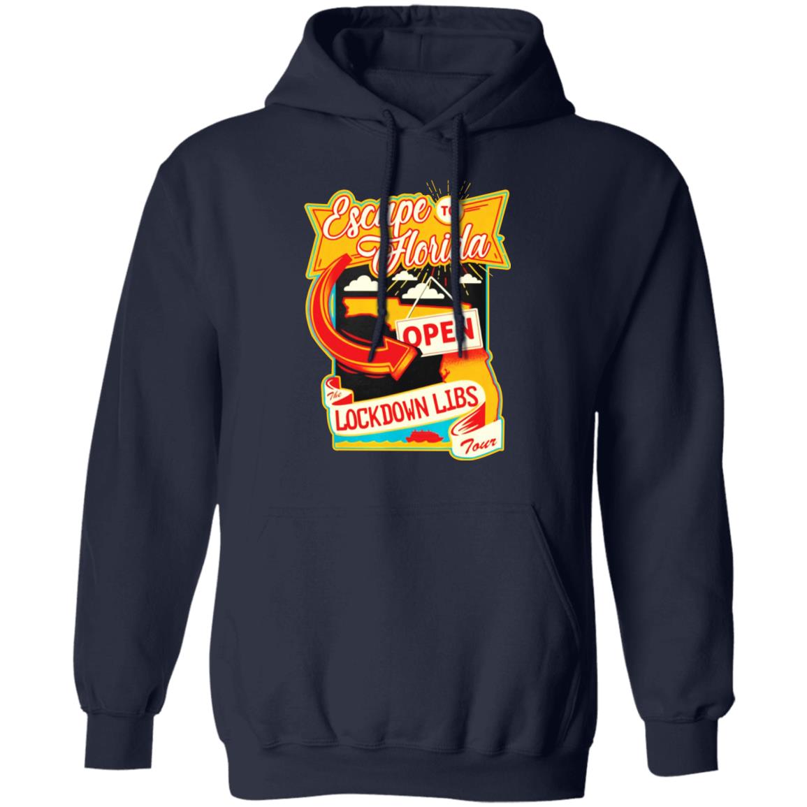 Desantis Escape To Florida Open Lockdown Libs Tour Shirt