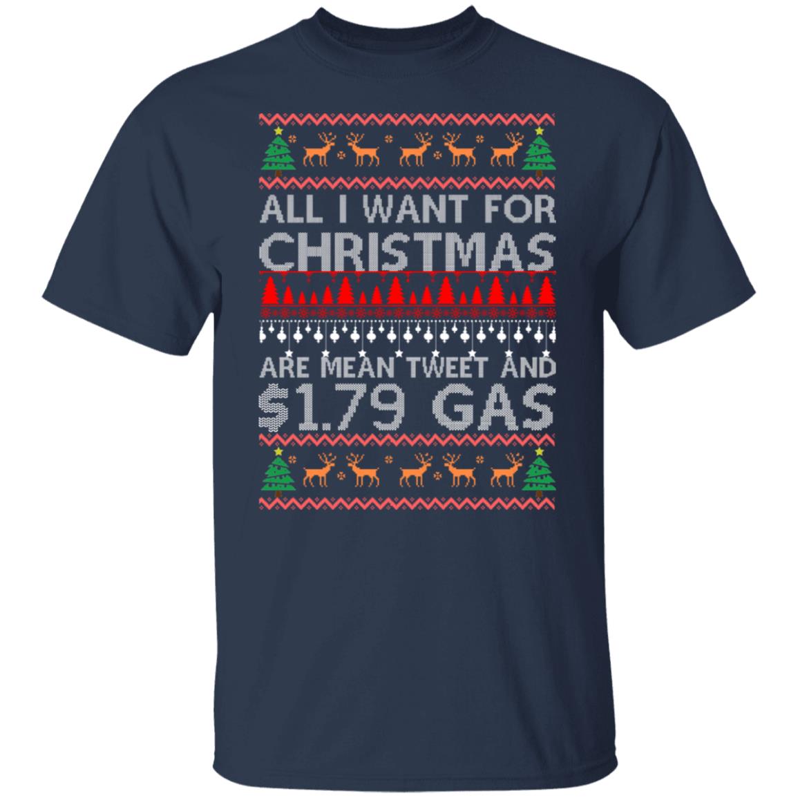 All I Want For Christmas Are Mean Tweet And $1.79 Gas Sweater