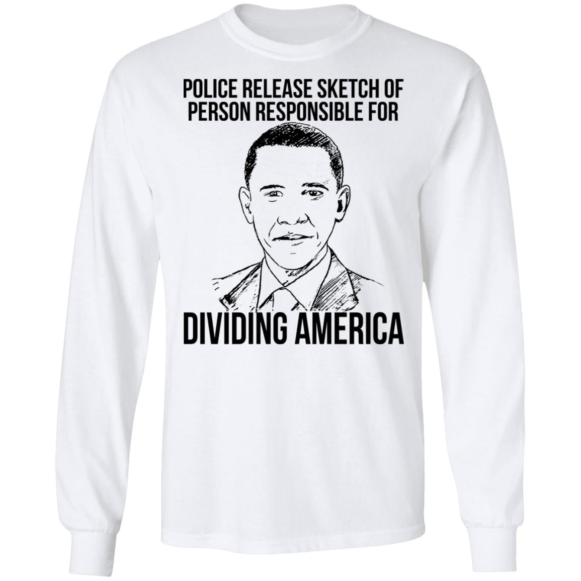 Police release sketch of person responsible for dividing america shirt