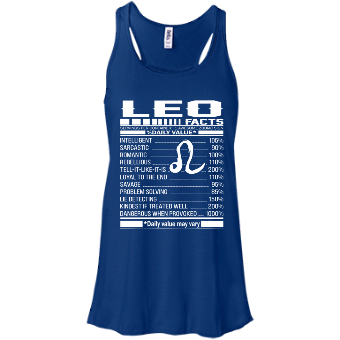 Leo Facts - Awesome Zodiac Sign - %Daily Value Shirt, Hoodie, Tank - TeeDragons