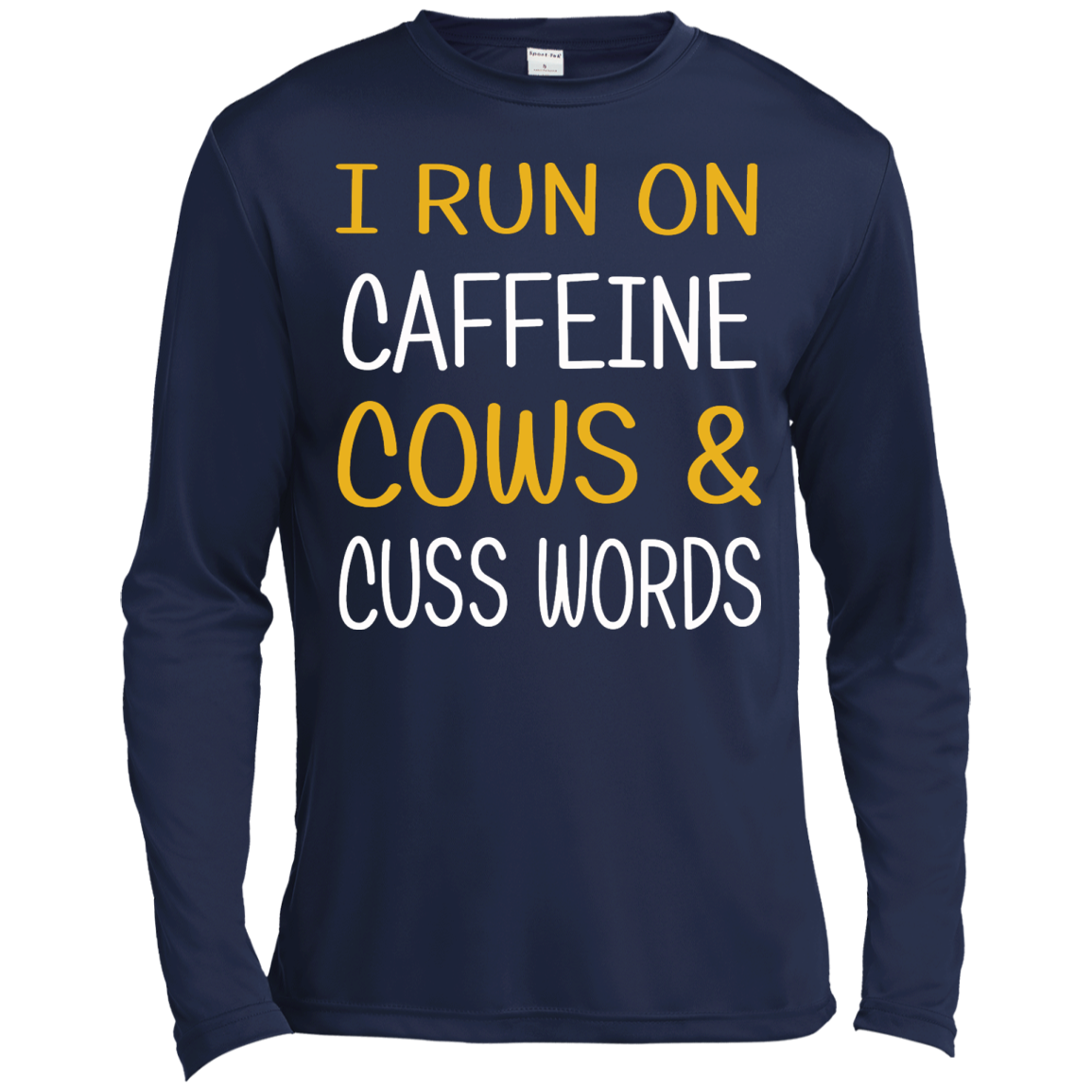 I Run On Caffeine Cows & Cuss Words Shirt, Hoodie, Tank - TeeDragons