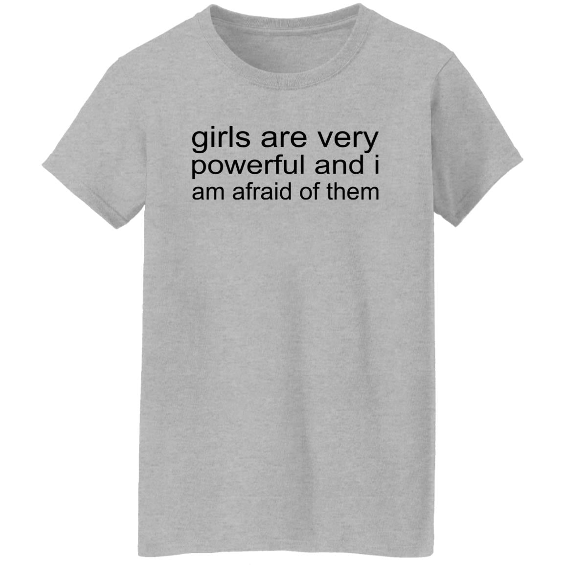 Girls Are Very Powerful And I Am Afraid Of Them Shirt