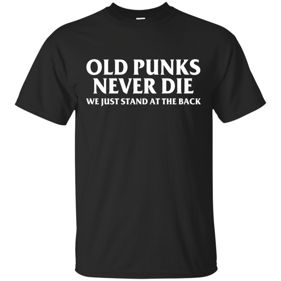Old Punks Never Die We Just Stand At The Back T-Shirt - TeeDragons