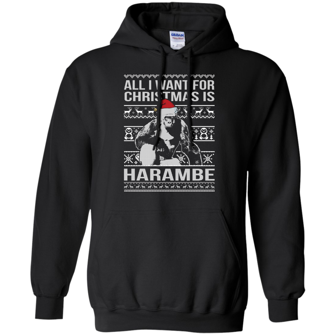 All I Want For Christmas Is Harambe Christmas Sweater - TeeDragons