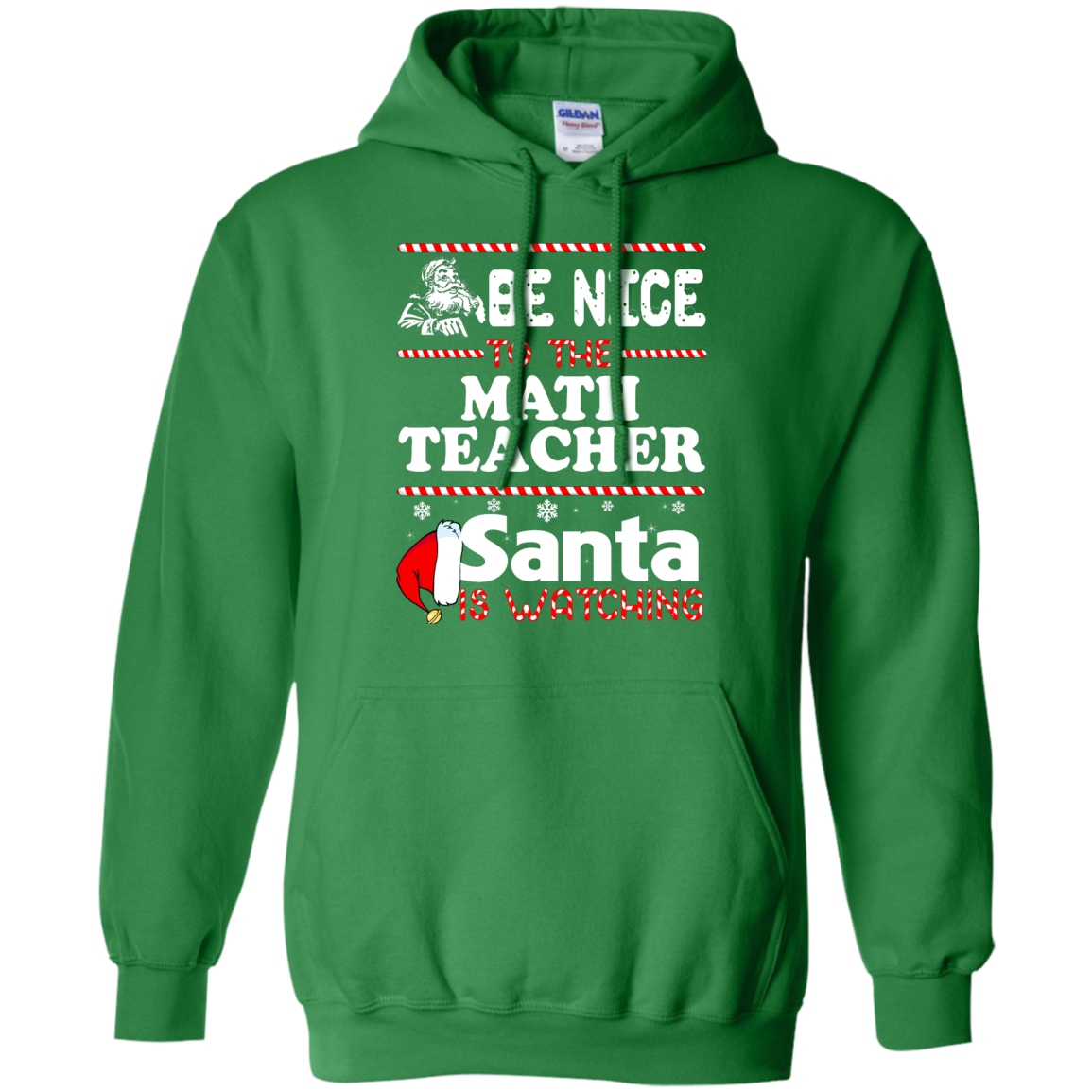 Be Nice To The Math Teacher Santa Is Watching Shirt, Hoodie, Tank - TeeDragons