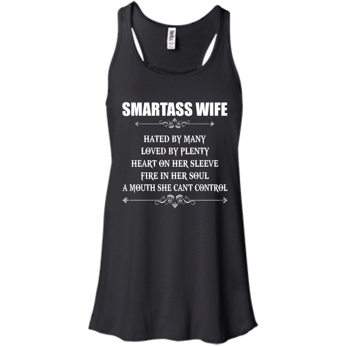 Smartass Wife  Hated By Many, Loved By Plenty Heart On Her Sleeve T-Shirt - TeeDragons
