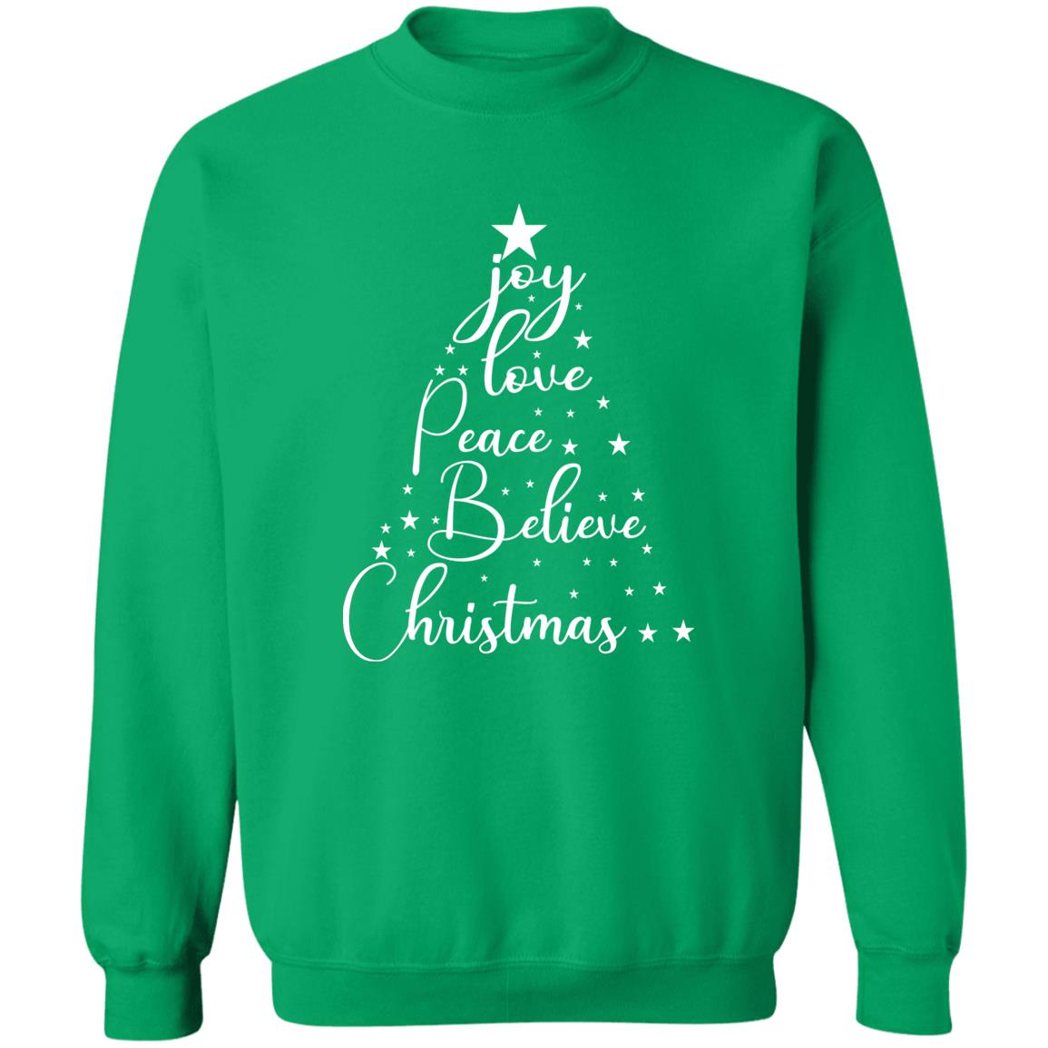 Joy Love Peace Believe Christmas Shirt