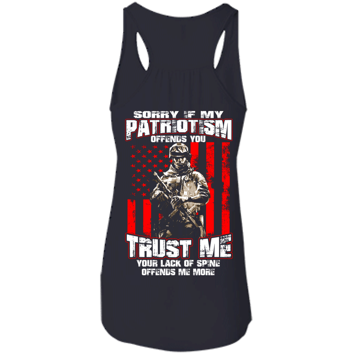 Veteran - Sorry If My Patriotism Offends You Shirt - Back Design - TeeDragons