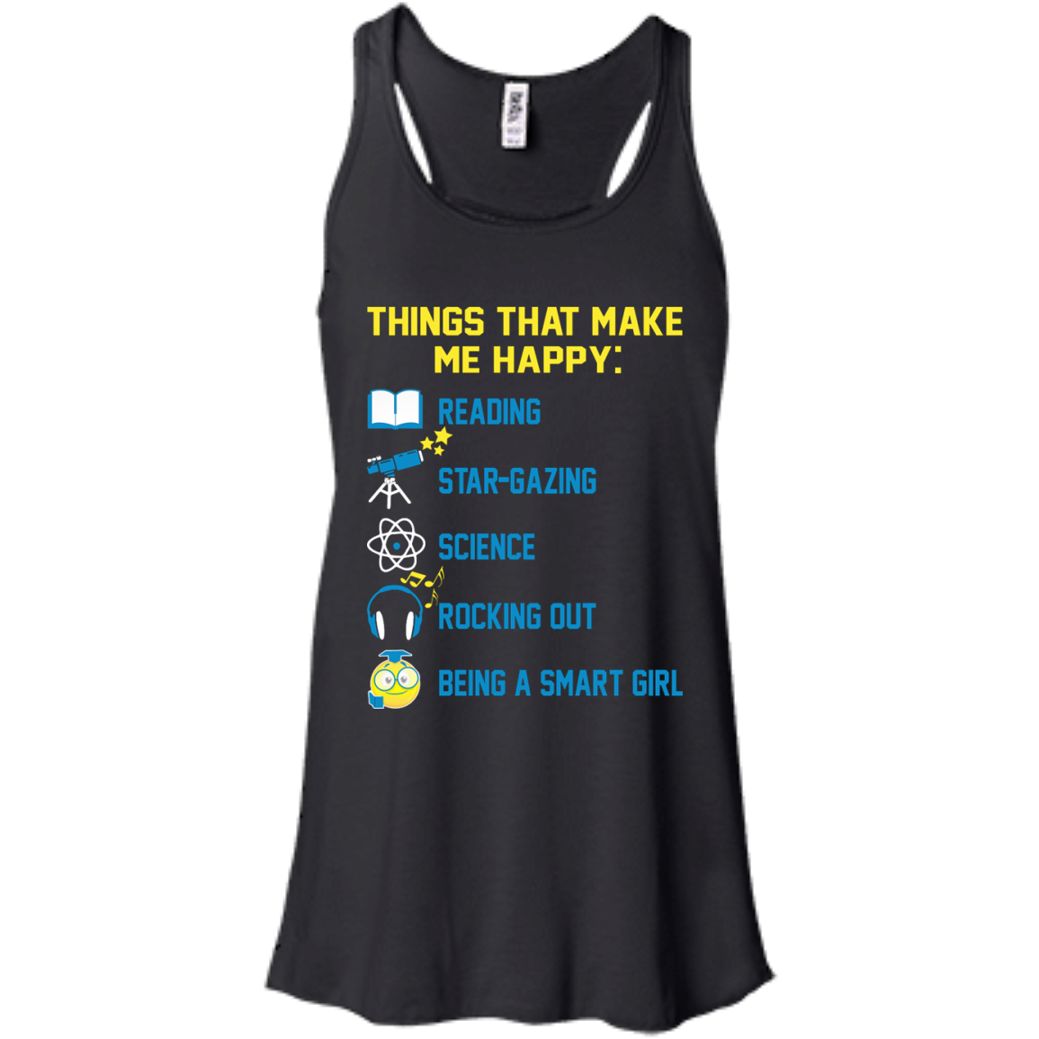 Things That Make Me Happy: Reading, Star-Gazing, Science, Rocking Out Shirt, Hoodie - TeeDragons