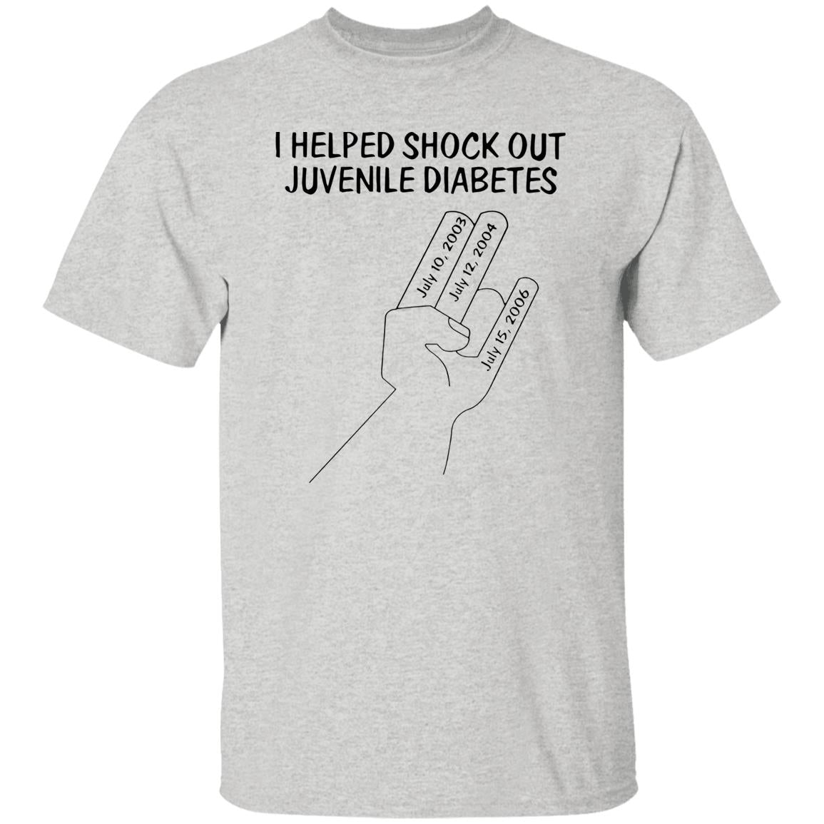 I Helped Shock Out Juvenile Diabetes Shirt