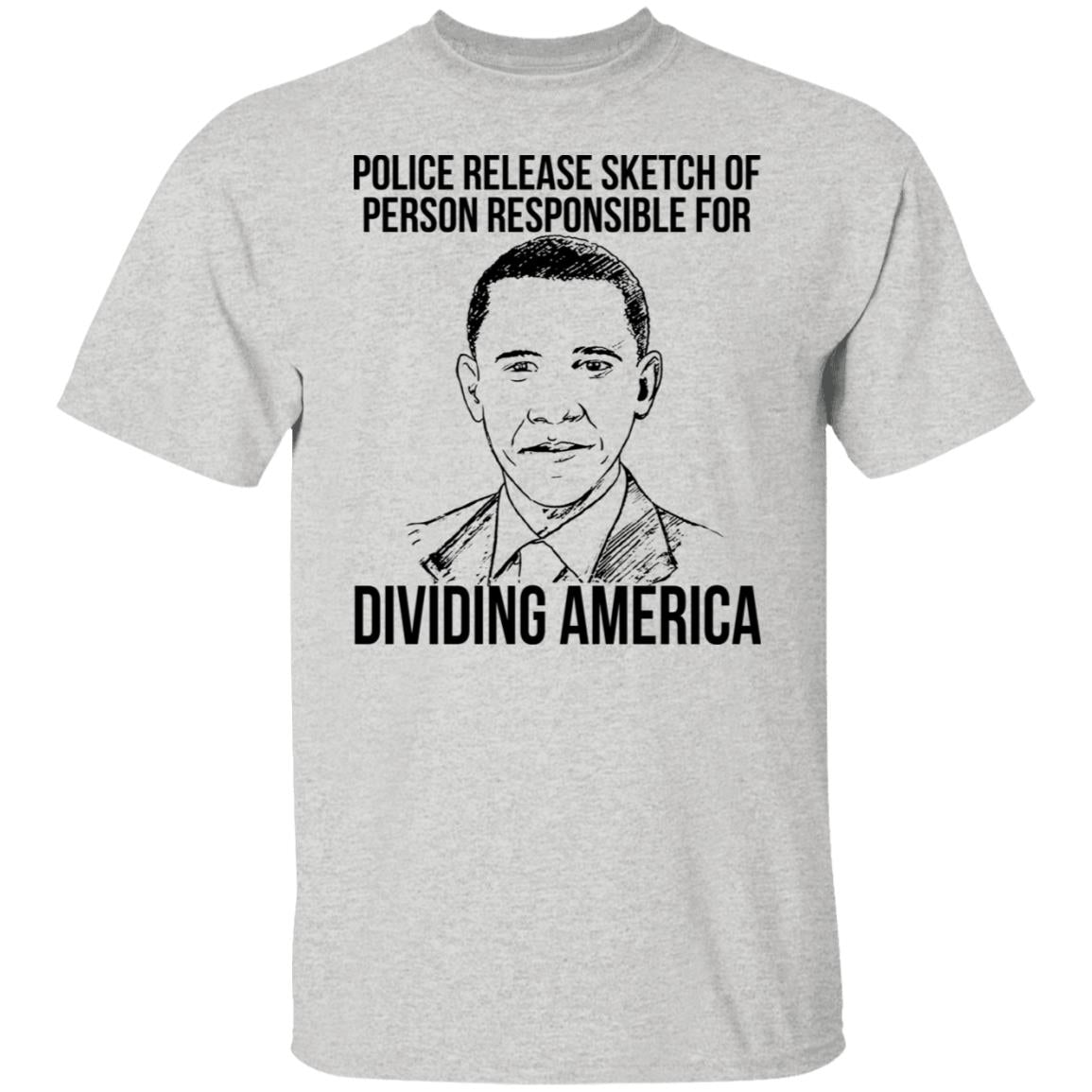 Police release sketch of person responsible for dividing america shirt