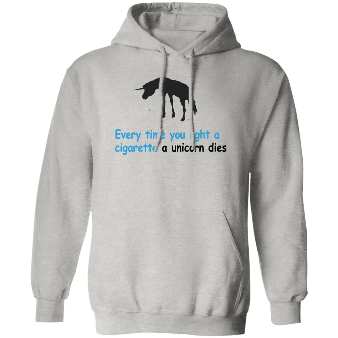 Every Time You Light A Cigarette A Unicorn Dies Shirt