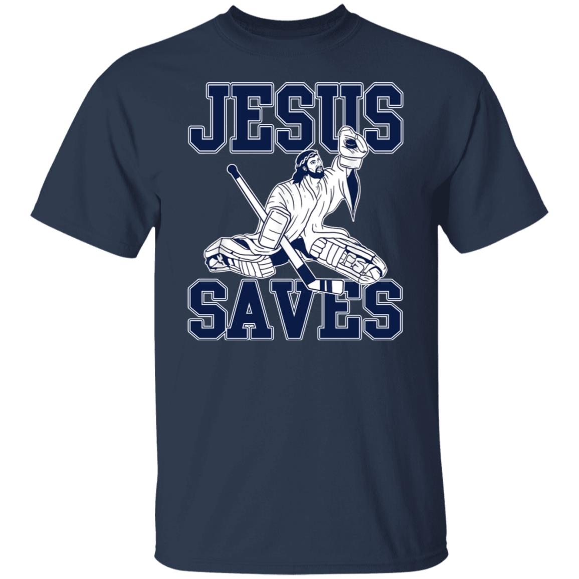 Jesus Saves Hockey Shirt