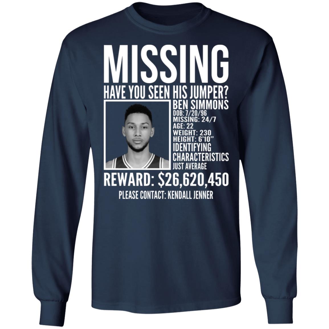Ben Simmons missing shirt