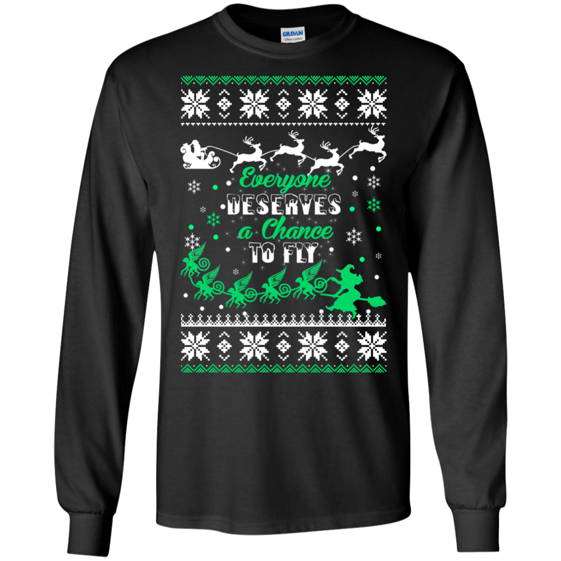 Everyone Deserves A Chance To Fly Christmas Sweater - TeeDragons