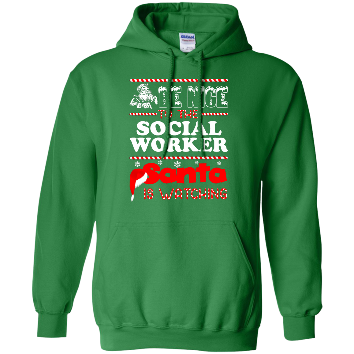Be Nice To The Social Worker Santa Is Watching Shirt, Hoodie, Tank - TeeDragons