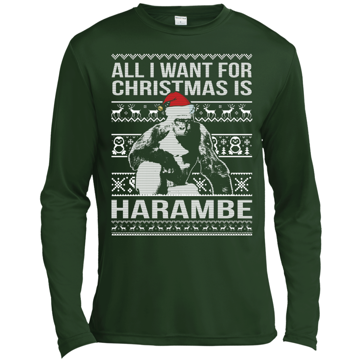 All I Want For Christmas Is Harambe Christmas Sweater - TeeDragons