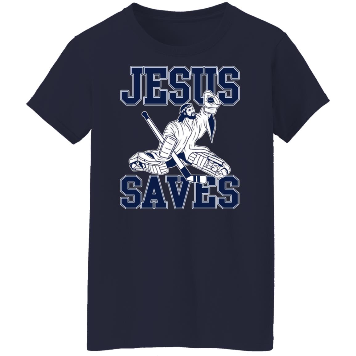 Jesus Saves Hockey Shirt