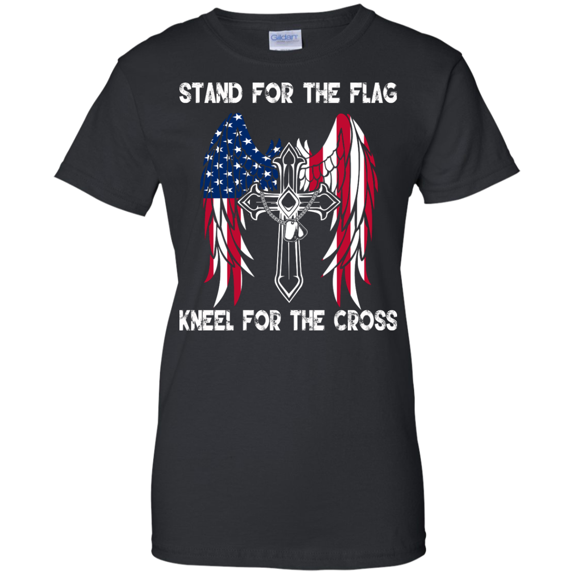 Stand For The Flag Kneel For The Cross Shirt, Hoodie, Tank - TeeDragons