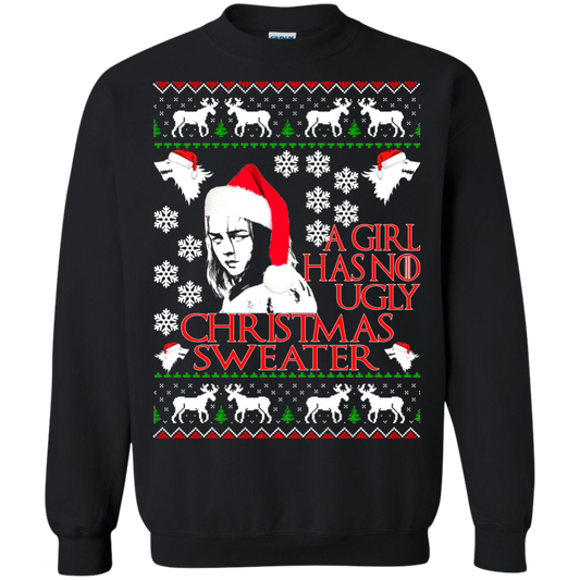 Game Of Thrones - A Girl Has No Ugly Christmas Sweater - TeeDragons