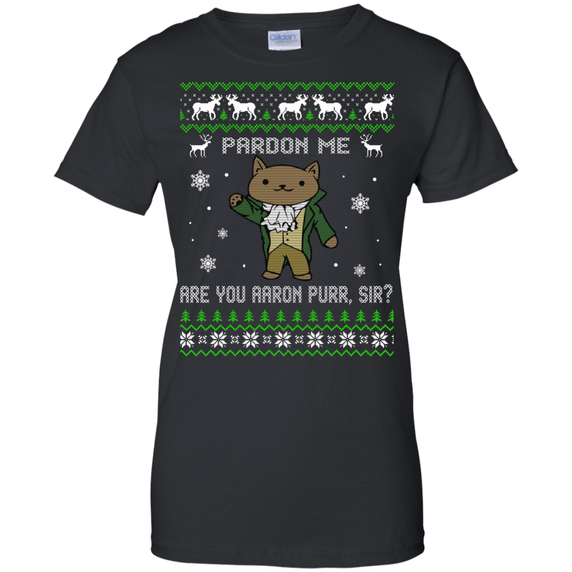 Hamilcat Christmas Sweater - Pardon Me Aaron Purr, Sir? - TeeDragons