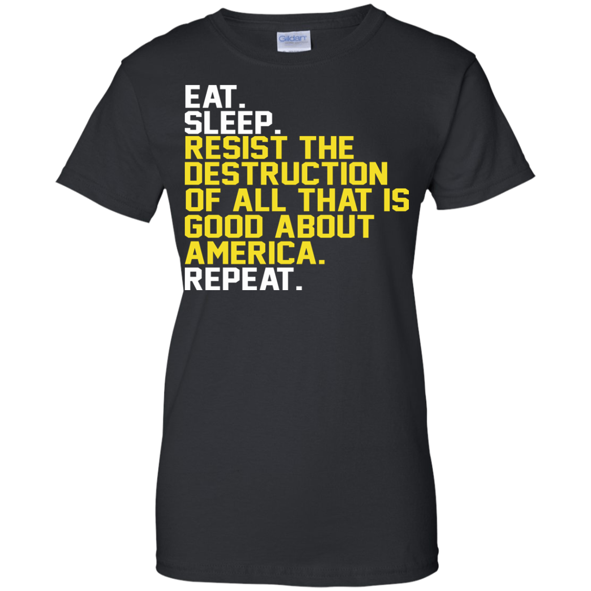Eat. Sleep. Resist The Destruction Of All That Is Good About America Shirt, Hoodie - TeeDragons