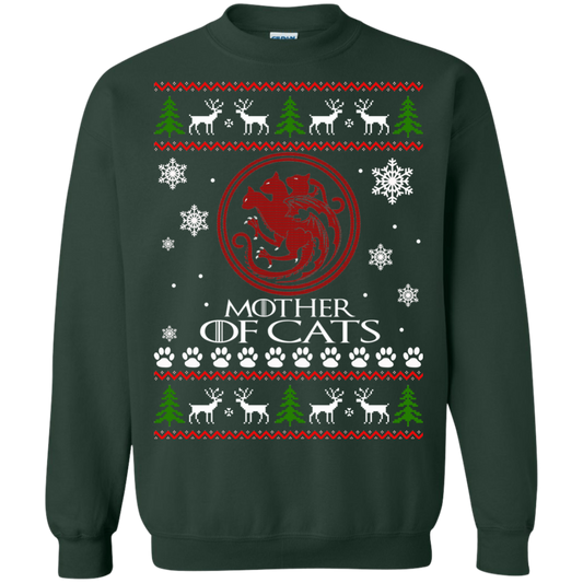 Game Of Thrones - Mother Of Cats Christmas Ugly Sweater - TeeDragons