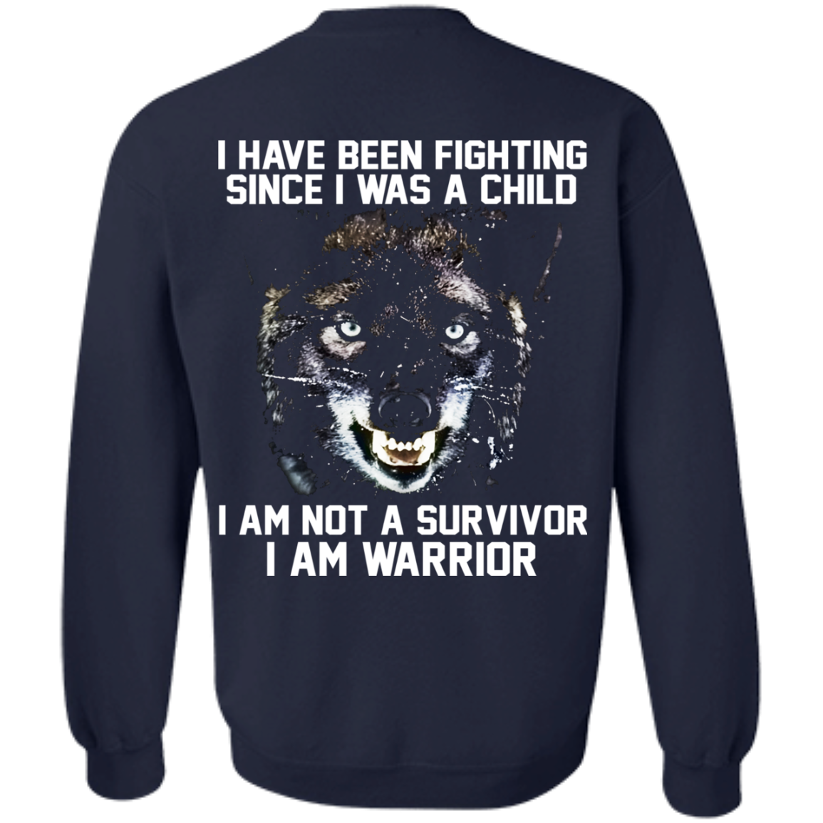 I Am Not A Survivor - I Am Warrior Shirt - Back Design - TeeDragons