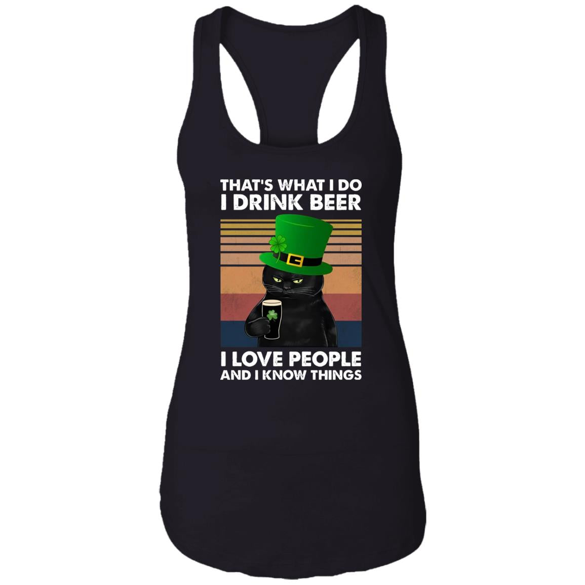 Black Cat St Patrick’s Day – That’s What I Do I Drink Beer Shirt