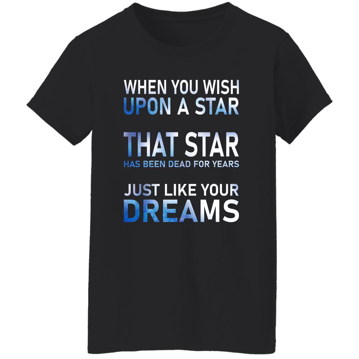 When You Wish Upon A Star That Star Has Been Dead For Years Shirt