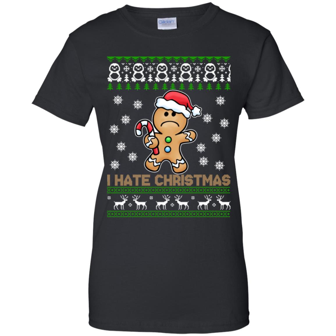 Gingerbread Man I Hate Christmas Sweater - TeeDragons