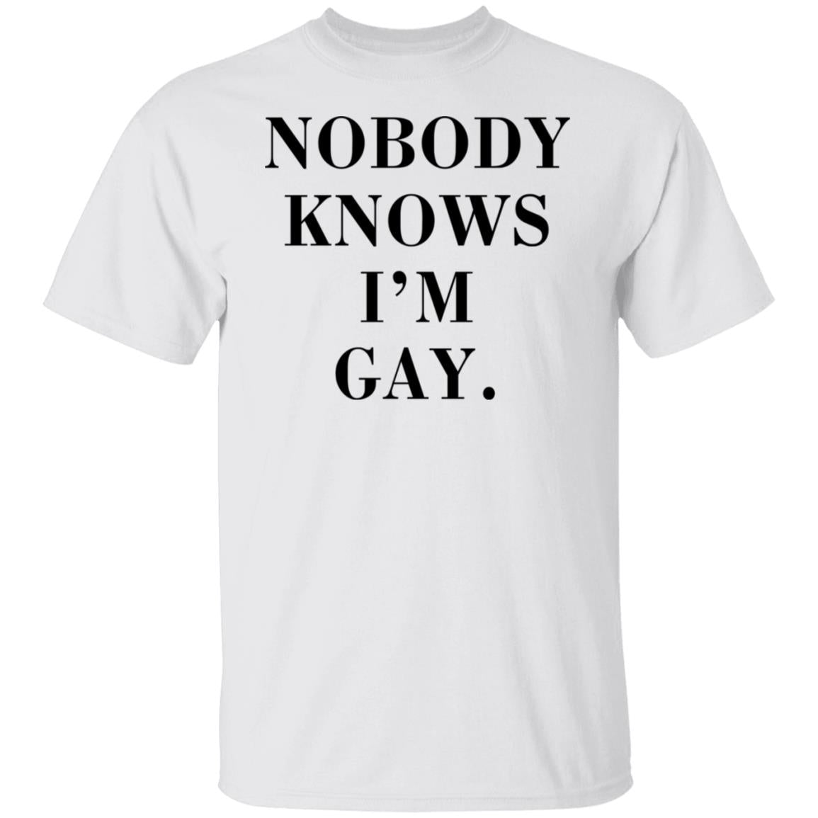 Nobody Knows I'm Gay Shirt