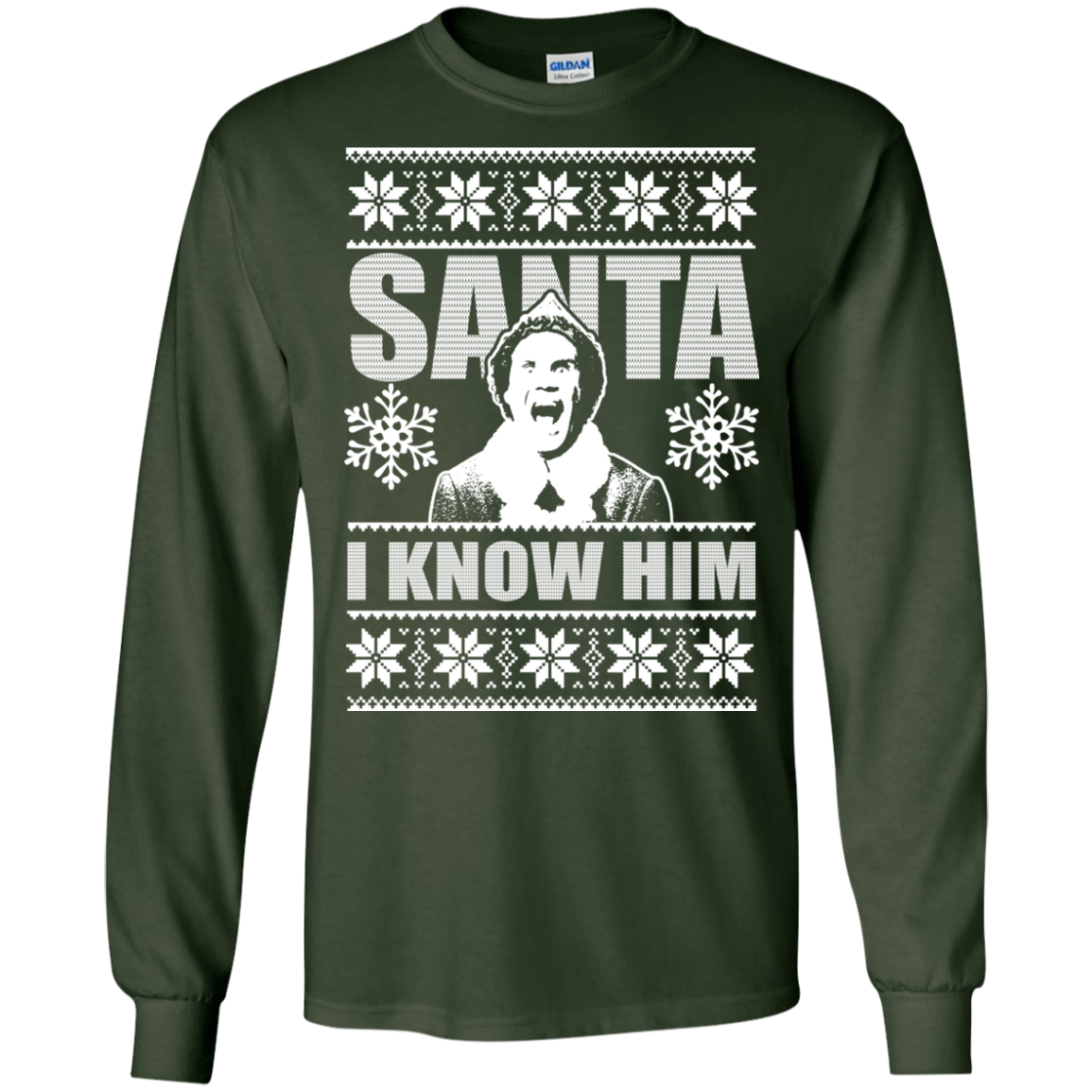 Buddy The Elf - Santa - I Know Him Christmas Sweater - TeeDragons