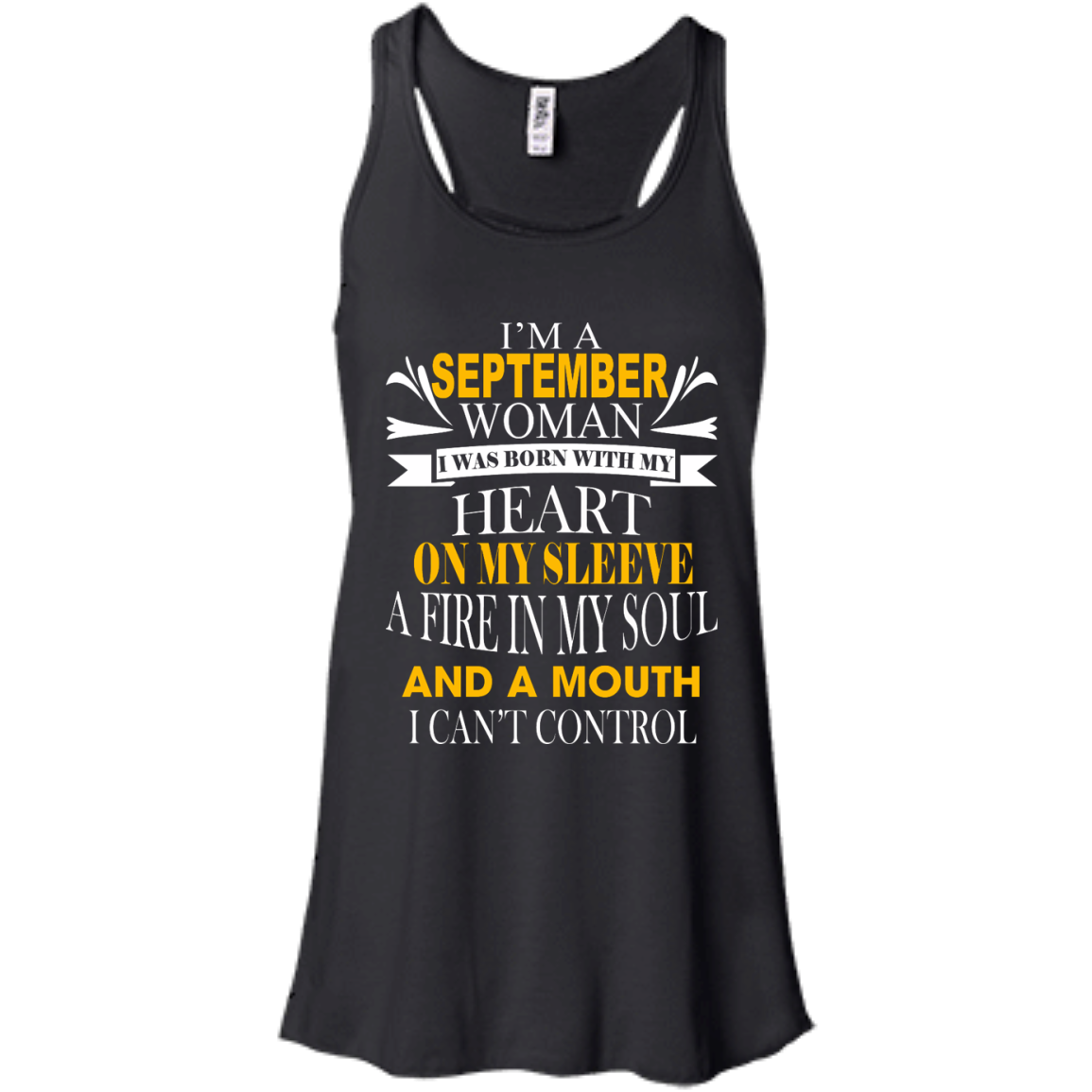 I Am A September Woman I Was Born With My Heart On My Sleeve T-Shirt - TeeDragons