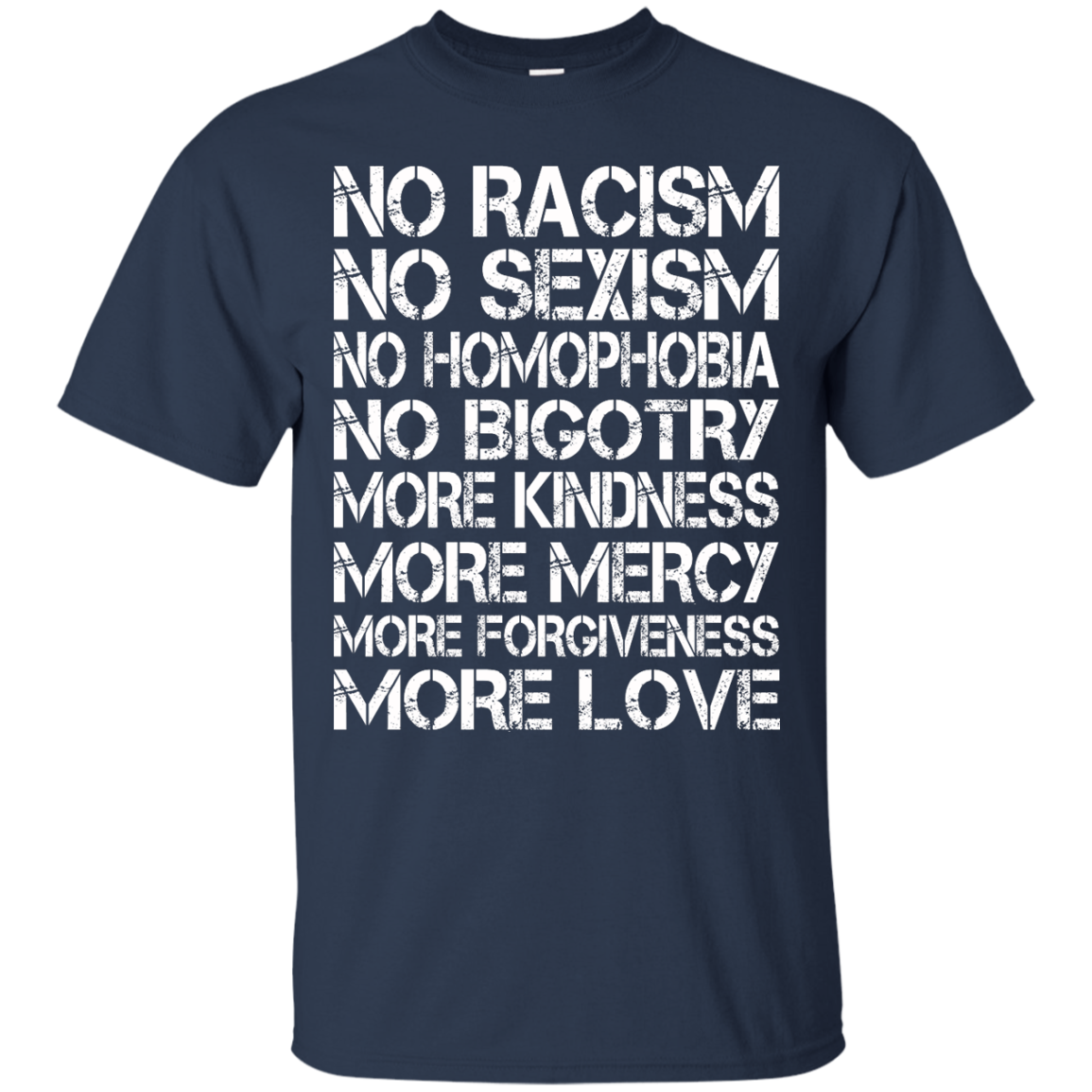 No Racism - No Sexism - No Homophobia - No Bigotry T-Shirt - TeeDragons